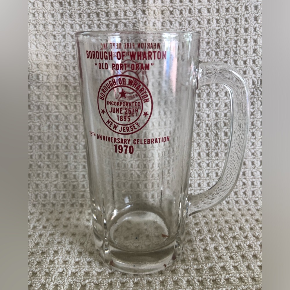Wharton Fire Department “New Firehouse” Dedication Mug from 1970